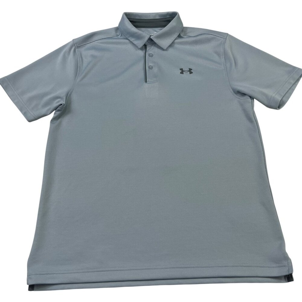 Under Armour loose fit Golf Polo Shirt Men's Size L Gray